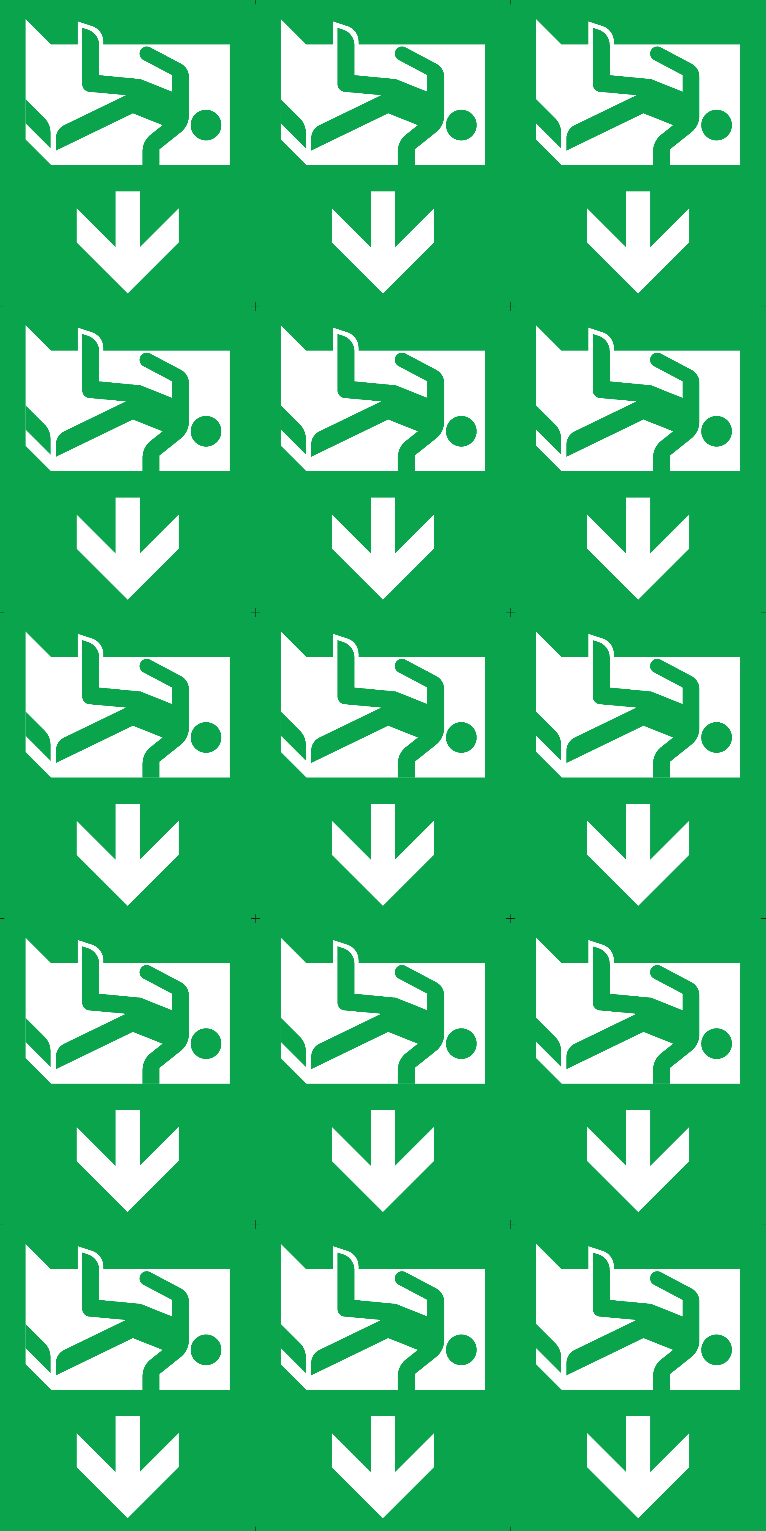 Flechas de evacuación